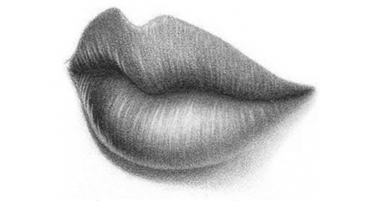 How To Draw Semi Realistic Lips And A Mouth With Colored Pencils