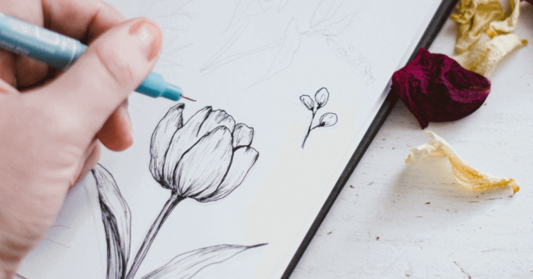 How To Draw A Rose With A Photo Tutorial