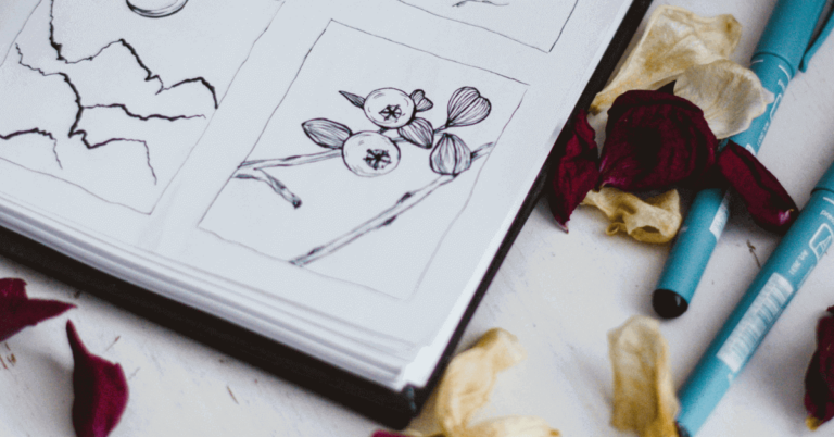 How to Sketch Black Rose Drawing