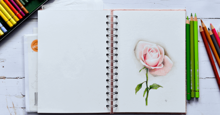Learning How to Draw a Rose Using 5 Simple Steps